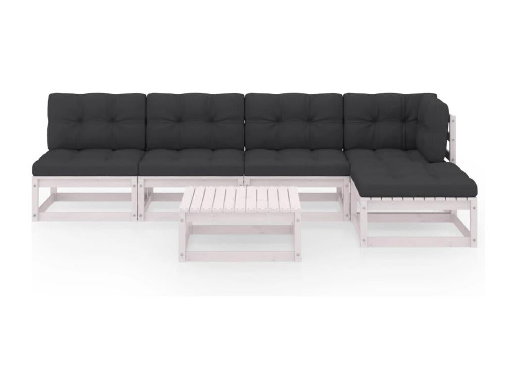 White Pine Wood Outdoor Furniture Set