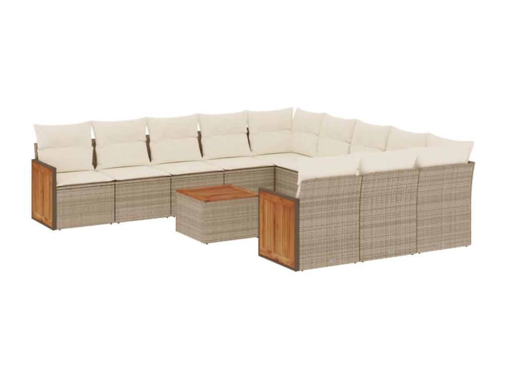 Beige Woven Resin Wicker Outdoor Furniture Set - dlz1766580878122