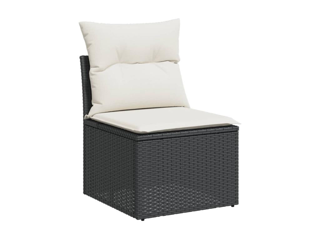 Black Woven Resin Wicker Outdoor Furniture Set - dlz1766580844690