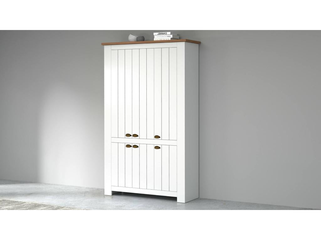 Beige Oak Wood Wardrobe
