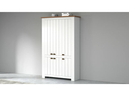 Beige Oak Wood Wardrobe