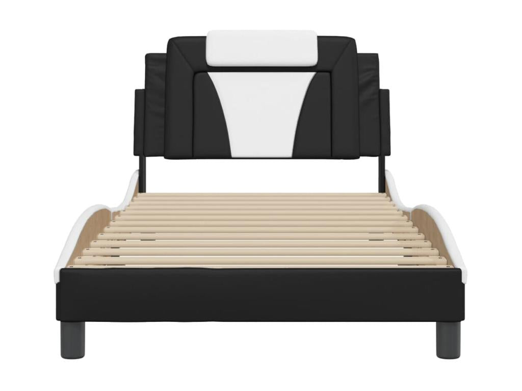 Black Faux Leather Mattress, 100 x 200 cm