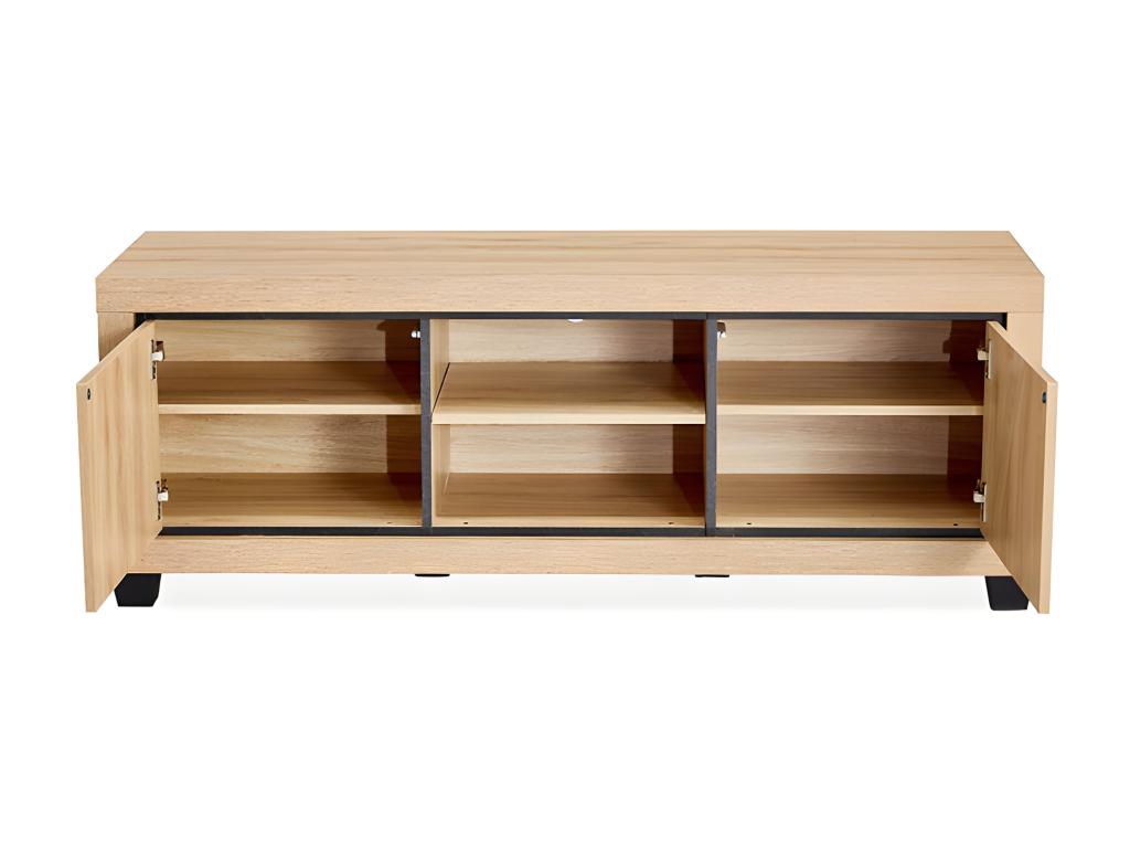 Brown Oak Wood TV Stand