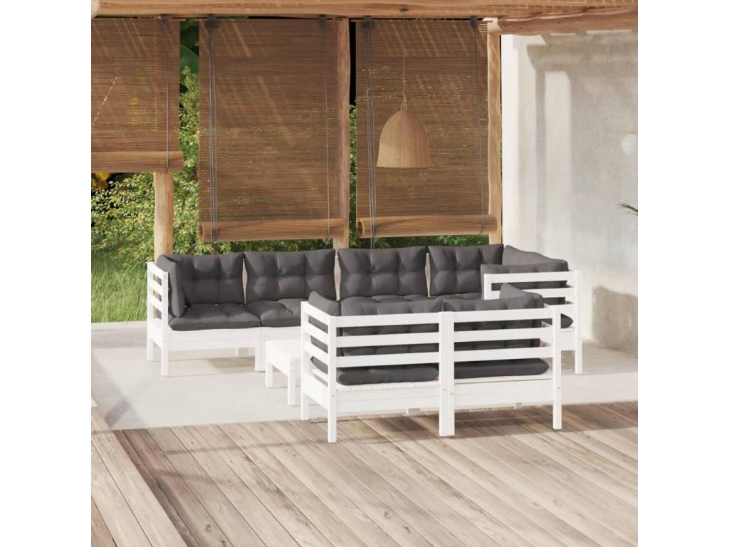 White Pine Wood Outdoor Furniture Set - dlz1766580848665