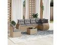 Beige Woven Resin Wicker Outdoor Furniture Set - dlz1766580966948