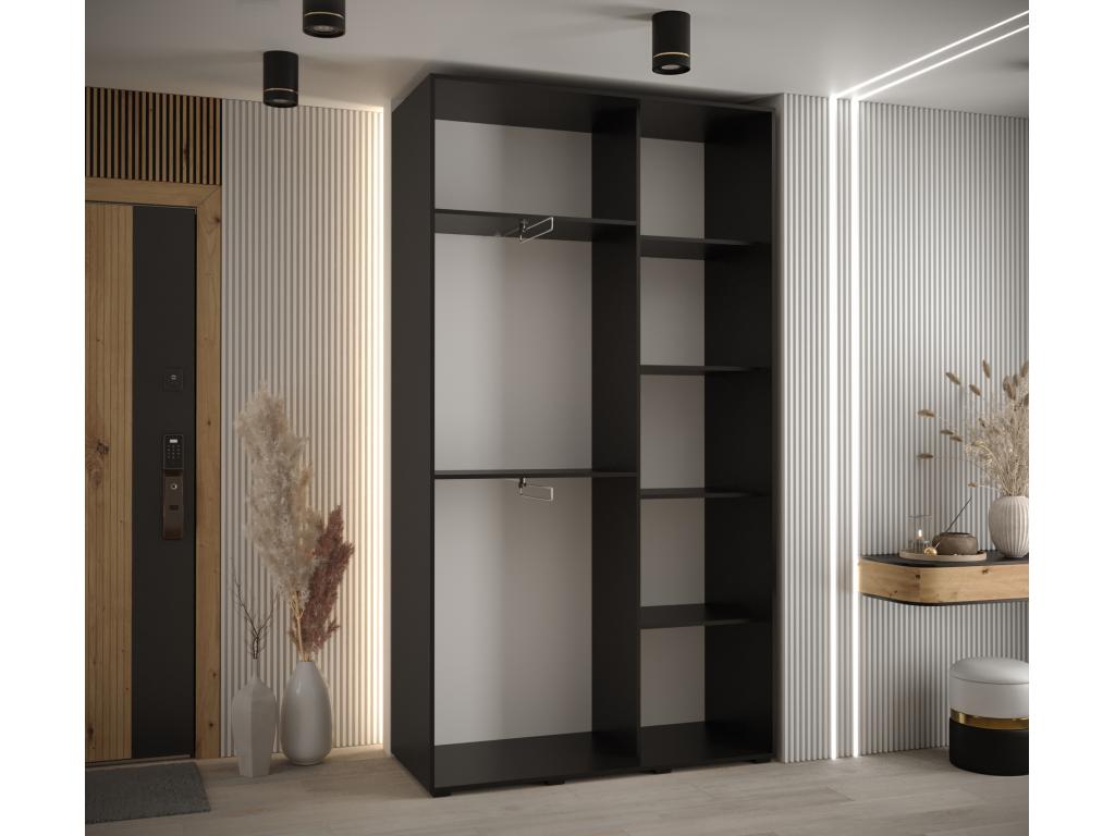 Black Wardrobe, 140 x 45 x 235.2 cm