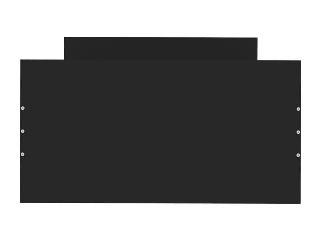 Black Engineered Wood Bed Frame, 75 x 190 cm