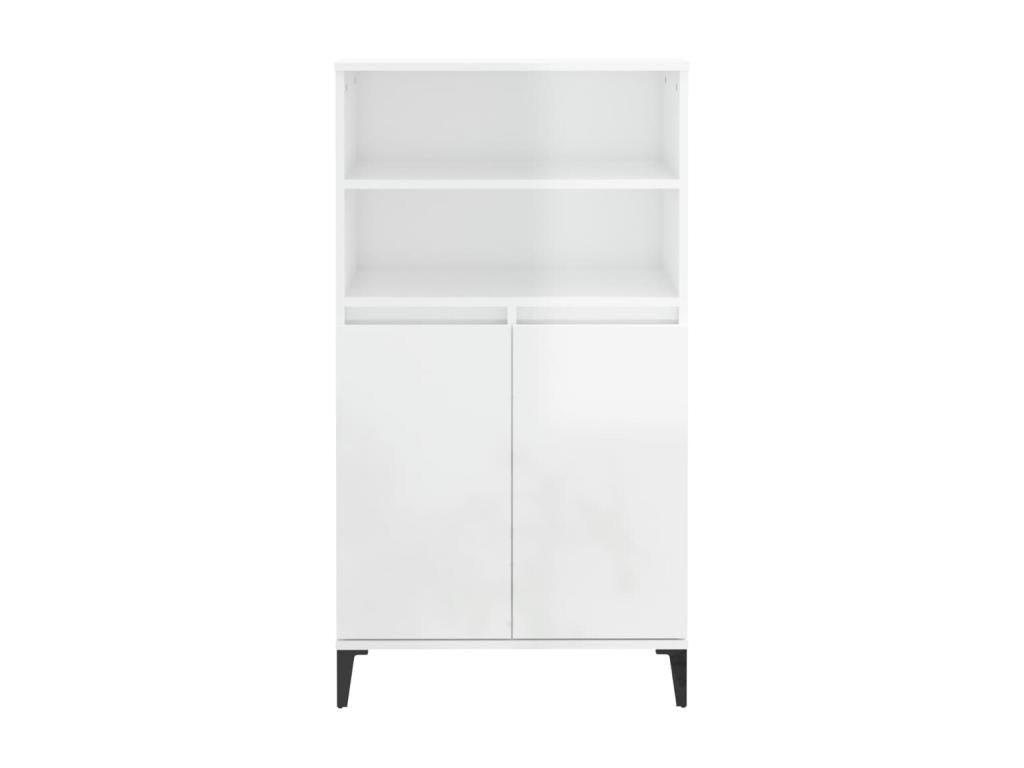 White Engineered Wood Sideboard, 60 x 36 x 110 cm