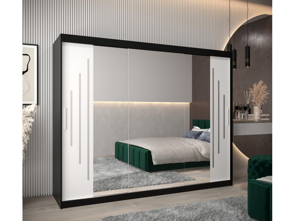 Black Wardrobe, 250 x 62 x 200 cm