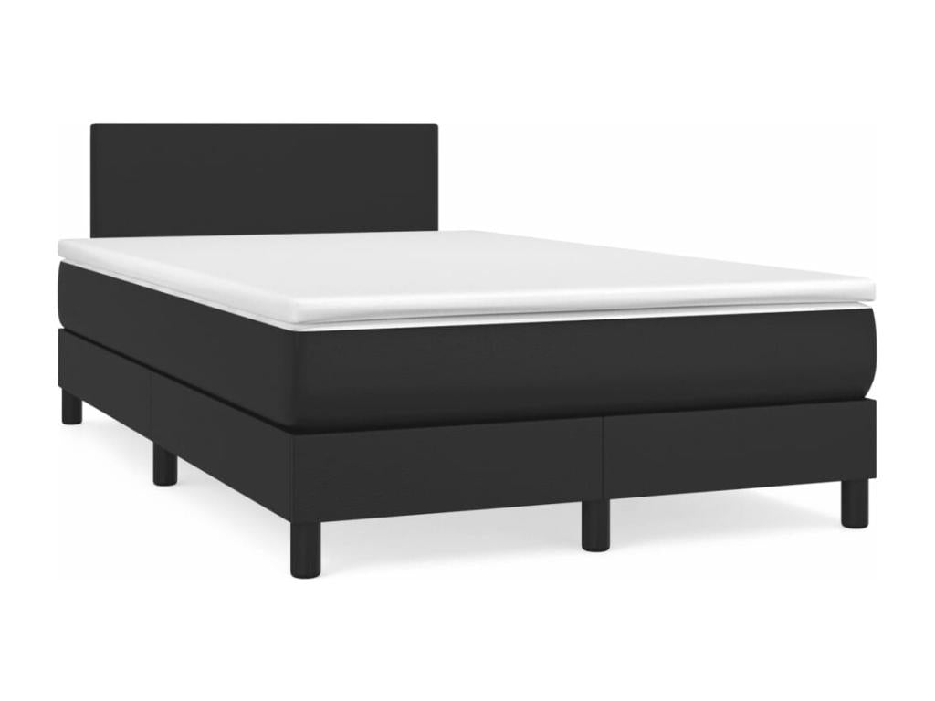 Black Faux Leather Mattress, 120 x 190 cm