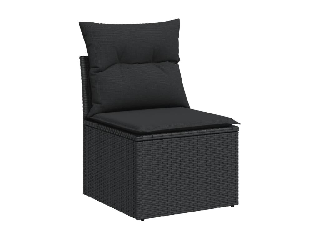 Black Woven Resin Wicker Outdoor Furniture Set - dlz1766580958179