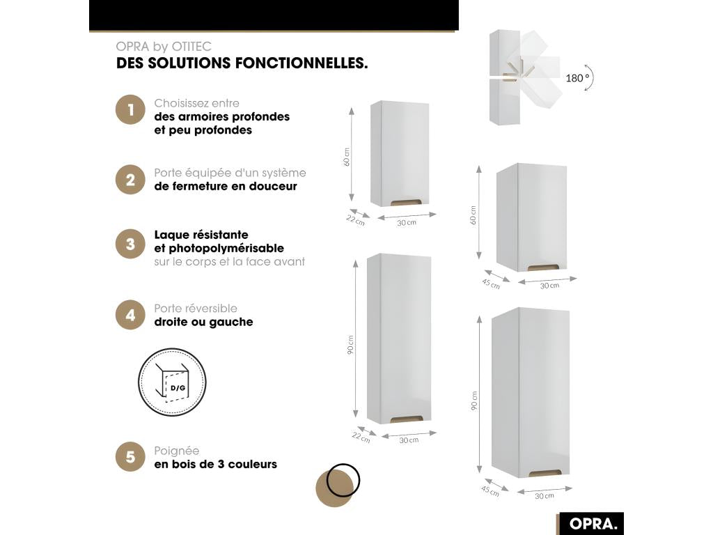 White Wardrobe, 30 x 60 x 22 cm