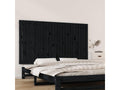 Black Solid Wood Bed, 159.5 x 3 x 90 cm