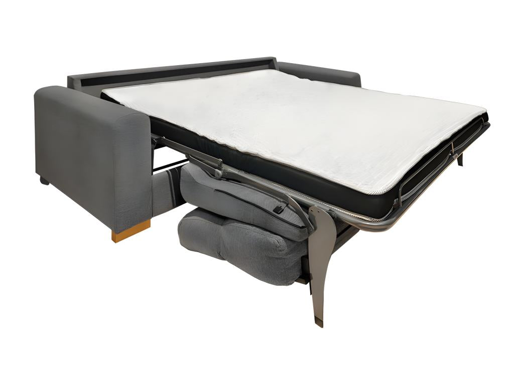 Gray Fabric Sofa Bed, 140 x 190 cm
