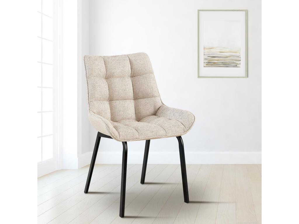 Black Fabric Chair - dlz1766581004213