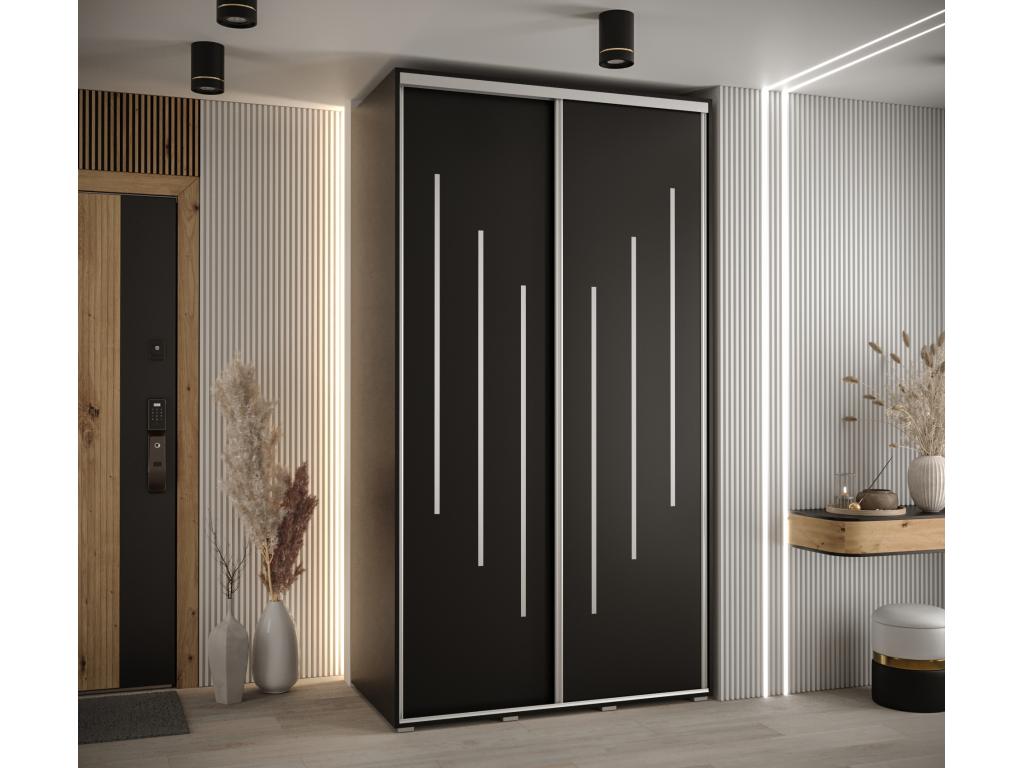Black Wardrobe, 140 x 45 x 235.2 cm