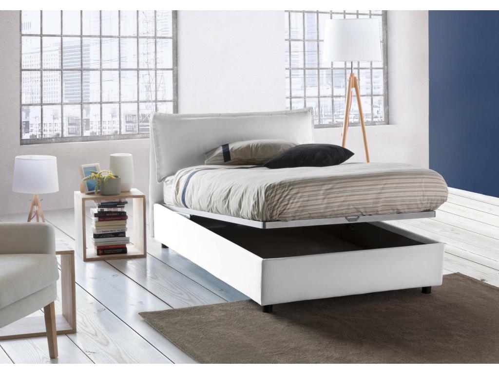 White Fabric Mattress, 120 x 190 cm