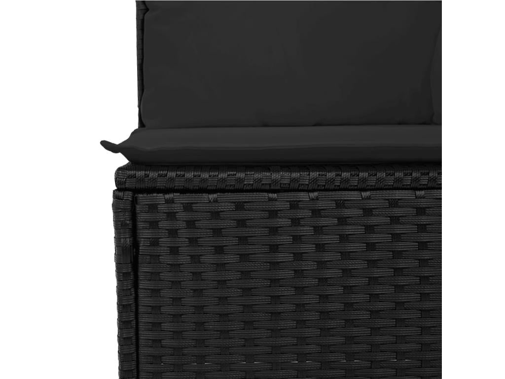 Black Woven Resin Wicker Outdoor Furniture Set - dlz1766580958179