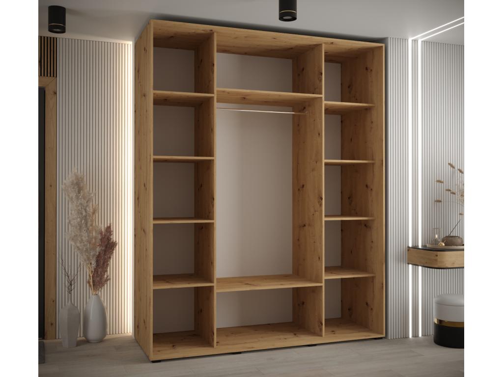 Black Wardrobe, 200 x 60 x 235.2 cm