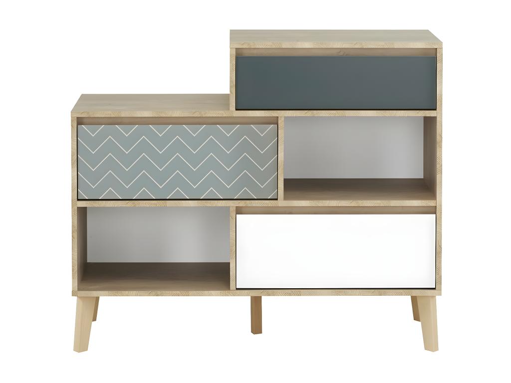 Beige Fabric Dresser