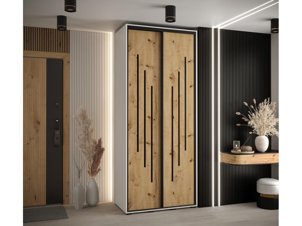 Black Wardrobe, 110 x 60 x 235.2 cm