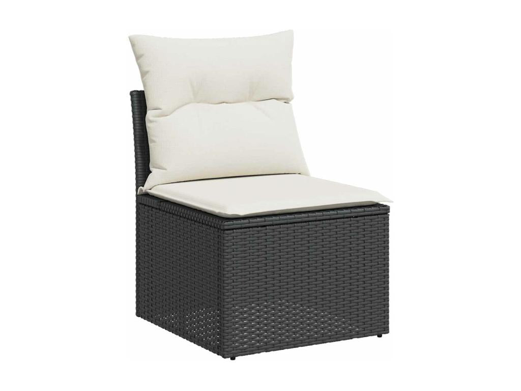 Black Woven Resin Wicker Outdoor Furniture Set - dlz1766580791670
