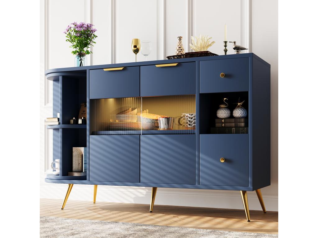 Blue Glass Sideboard