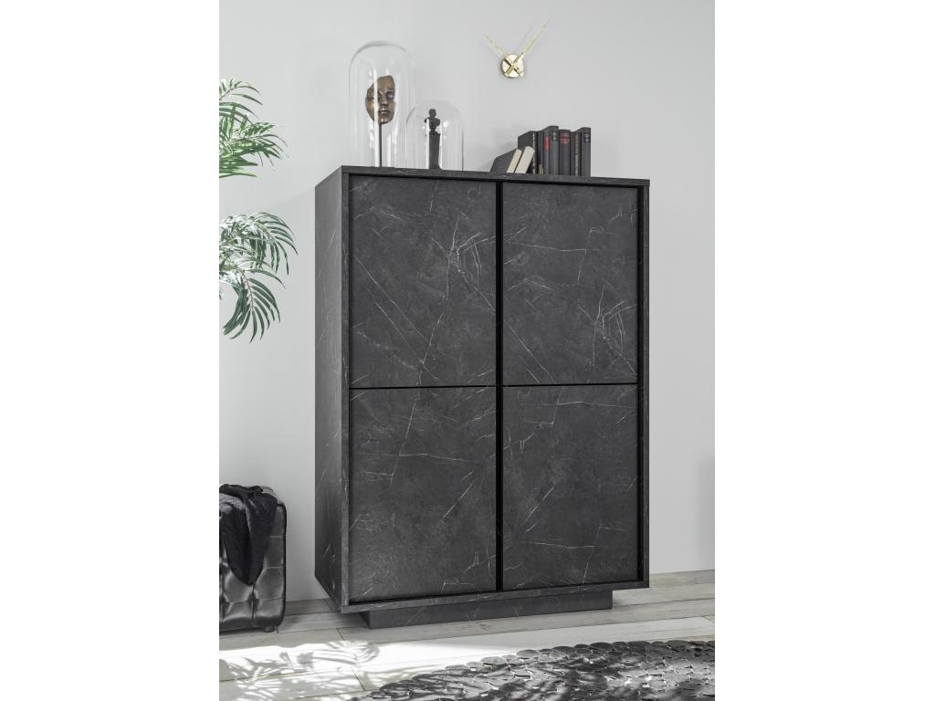Black Marble Home Furniture, 92 x 145 x 43 cm