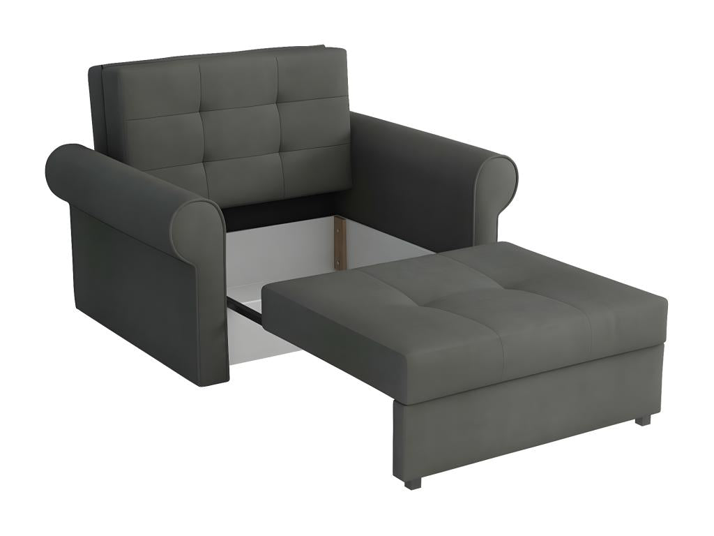 Brown Metal Accent Chair, 85 x 116 x 98 cm