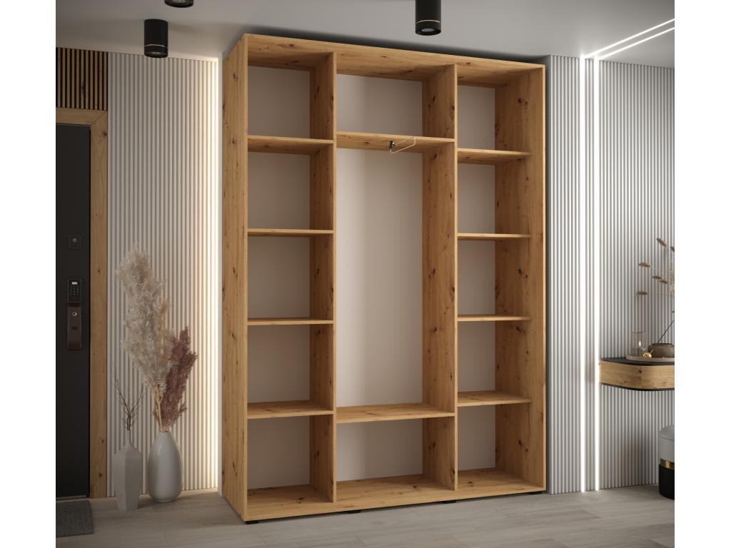 Black Wardrobe, 190 x 45 x 235.2 cm