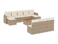 Beige Woven Resin Wicker Outdoor Furniture Set - dlz1766580991124