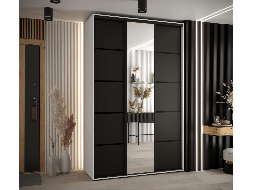 Black Wardrobe, 150 x 60 x 235.2 cm