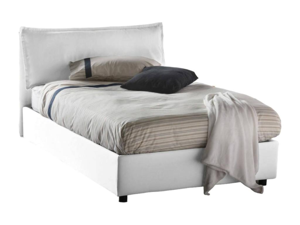 White Fabric Mattress, 120 x 190 cm