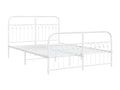 White Metal Bed Frame, 140 x 190 cm