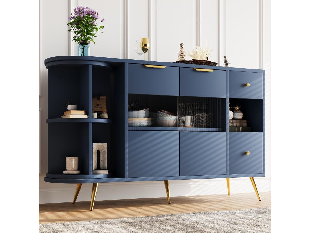 Blue Glass Sideboard