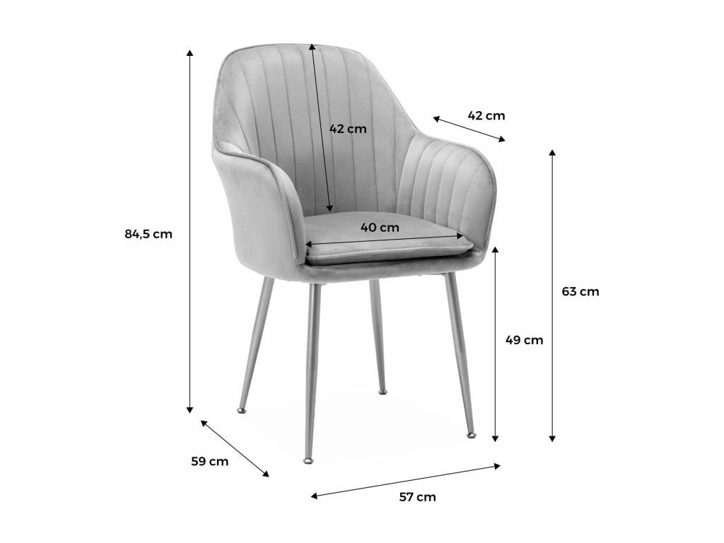 Gold Velvet Accent Chair