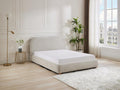 Beige Fabric Bed, 160 x 200 cm