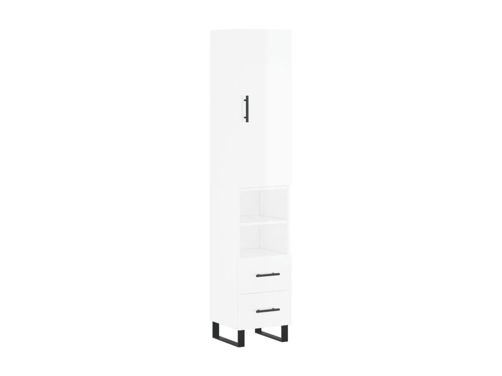 White Engineered Wood Sideboard, 34.5 x 34 x 180 cm - dlz1766580910627