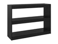 Black Pine Wood Bookcase, 100 x 30 x 71.5 cm
