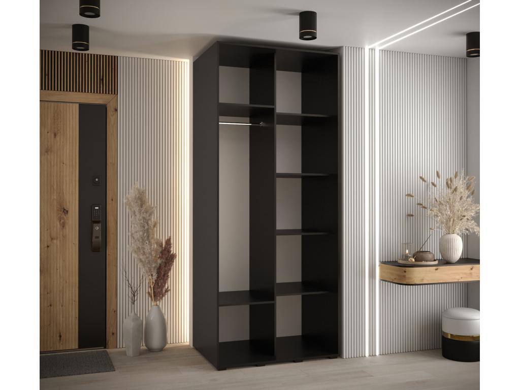 Black Wardrobe, 100 x 60 x 235.2 cm