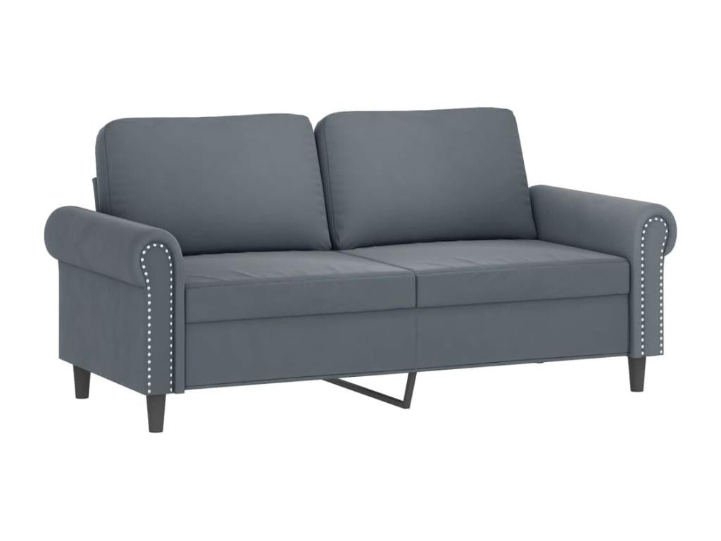 Gray Velvet Sofa