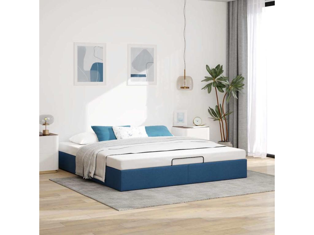 Blue Fabric Mattress, 160 x 200 cm