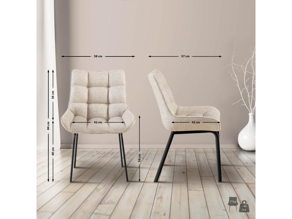 Black Fabric Chair - dlz1766581004213