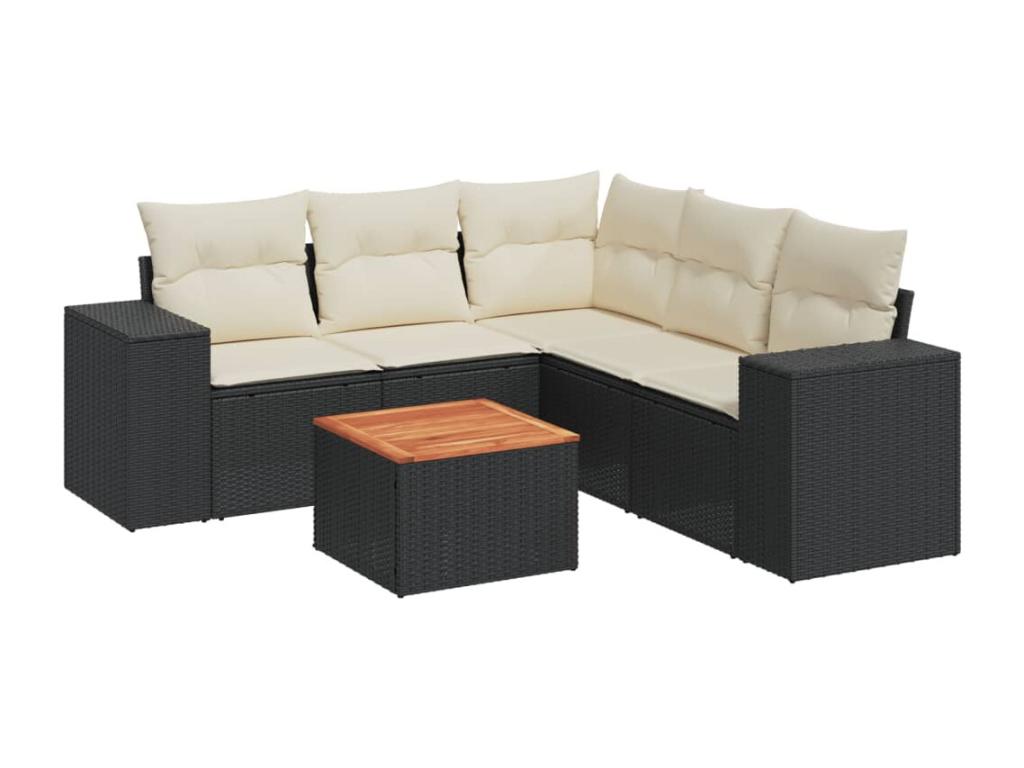 Black Woven Resin Wicker Outdoor Furniture Set - dlz1766580948559