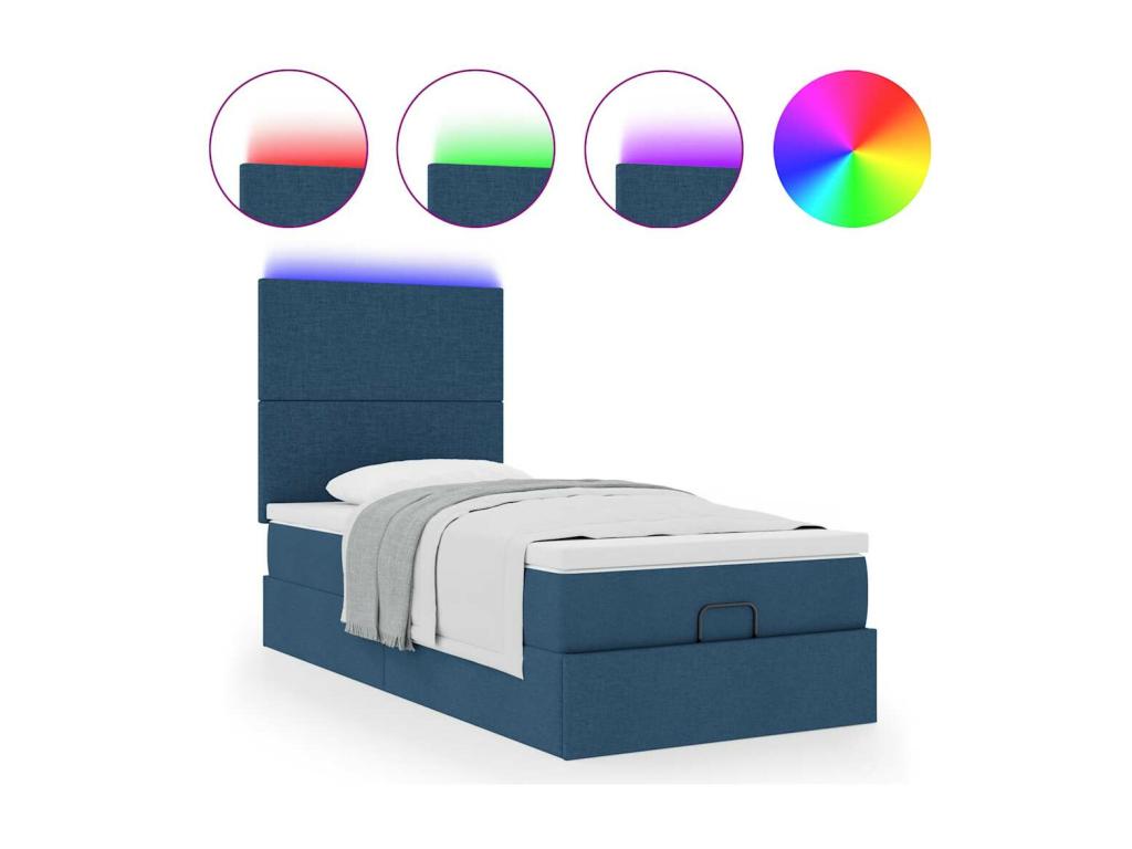 Blue Fabric Mattress, 90 x 190 cm - dlz1766580995422