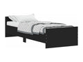 Black Engineered Wood Bed Frame, 75 x 190 cm