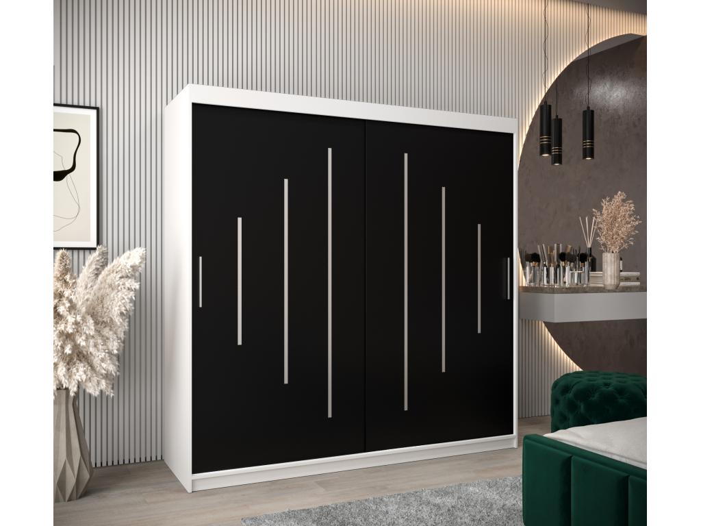 Black Wardrobe, 200 x 62 x 200 cm