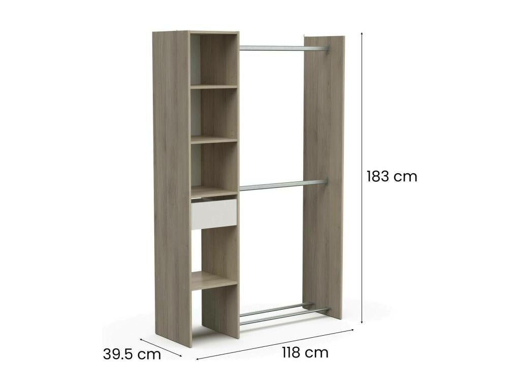 Beige Oak Wood Home Furniture, 118 x 40 cm
